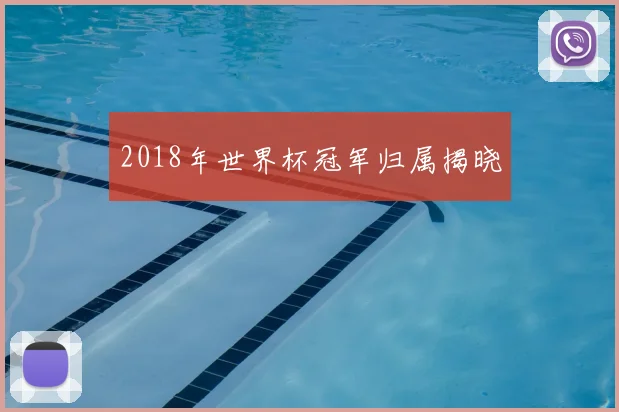 2018年世界杯冠军归属揭晓
